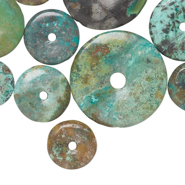 Turquoise 1pkg1, donut component and focal 1/4 lb mix 10-54mm image number 0