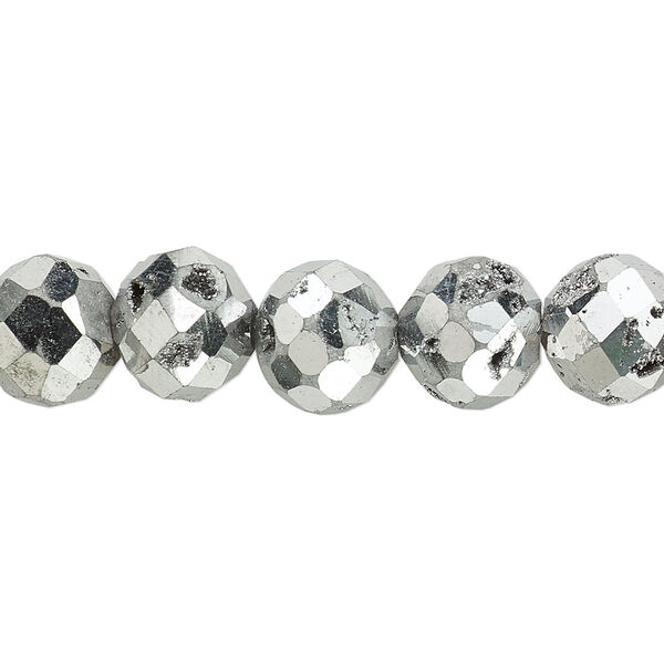 Druzy agate 1pkg1, electroplated faceted round bead 8 inch 10mm image number 0