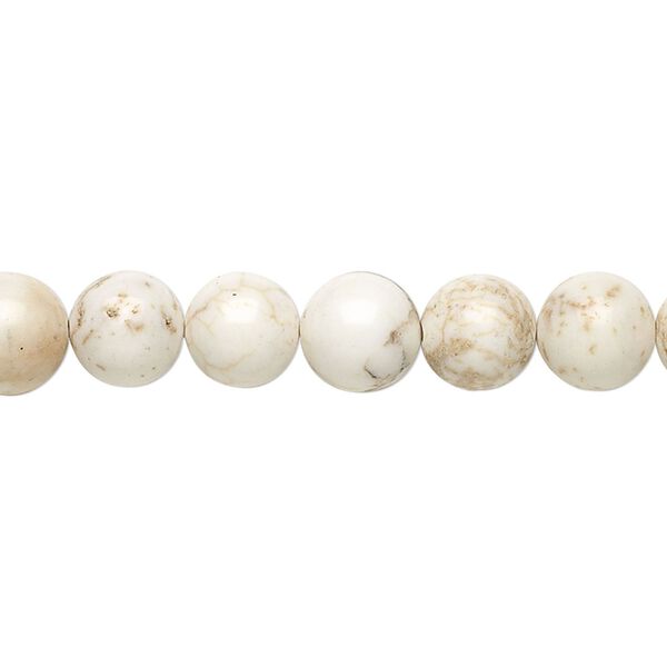 Magnesite 1pkg1, round bead 15.5-16 inch 8mm image number 0