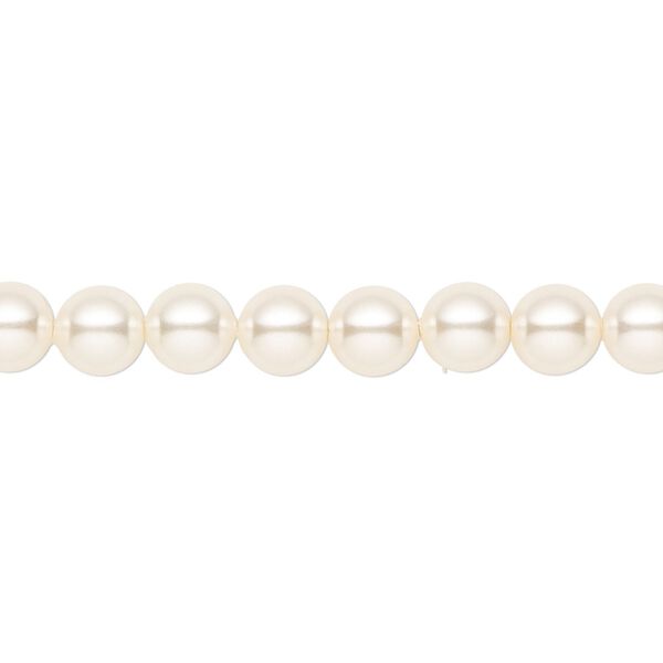 Pearl 500pk cream, Crystal Passions® 6mm round 5810 image number 0