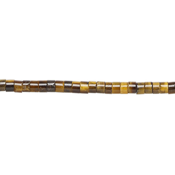 Tigereye 1pkg1, heishi bead natural 15.5-16 inch 3x1.5mm-3x2.5mm image number 0