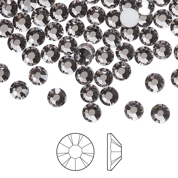 Flat back 1pkg1440, lilac ash foil back Preciosa MAXIMA Czech crystal rhinestone 4.6-4.8mm chaton rose round SS20 image number 0