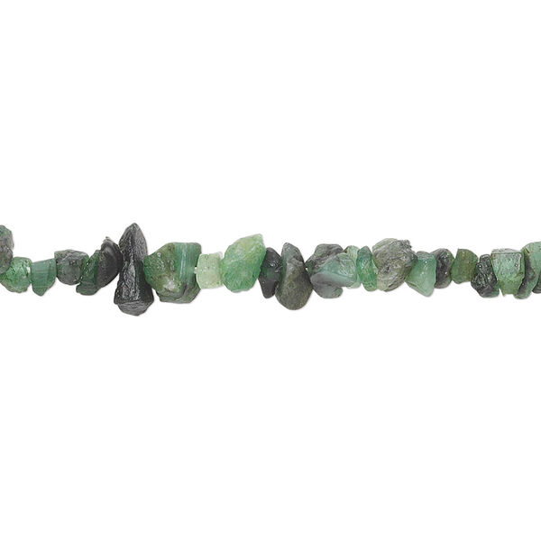 Emerald 1pkg1, chip bead C grade, 18 inch small to medium image number 0