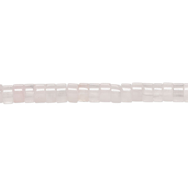 Rose quartz 1pkg1, hand-cut heishi bead B grade, 15.5-16 inch 4x2mm image number 0