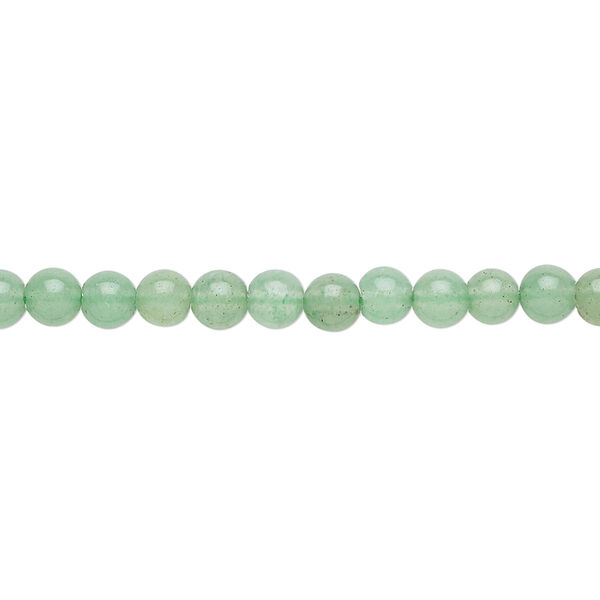 Green aventurine 1pkg1, round bead natural 15.5-16 inch 4mm image number 0