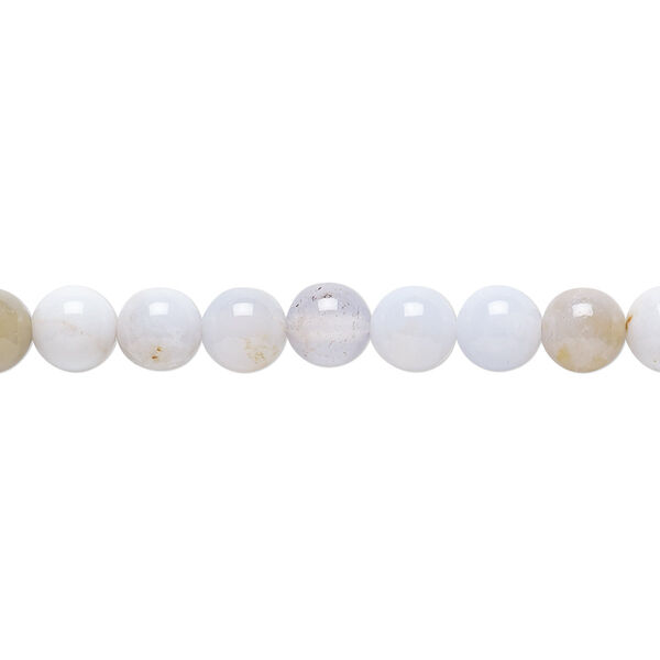 Blue chalcedony 1pkg1, round bead natural 15.5-16 inch 6mm image number 0