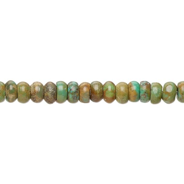 Turquoise 1pkg1, rondelle bead 15.5-16 inch 5x2mm-6x3mm image number 0