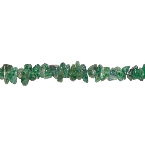 Green aventurine 1pkg1, chip bead natural 34 inch small image number 0