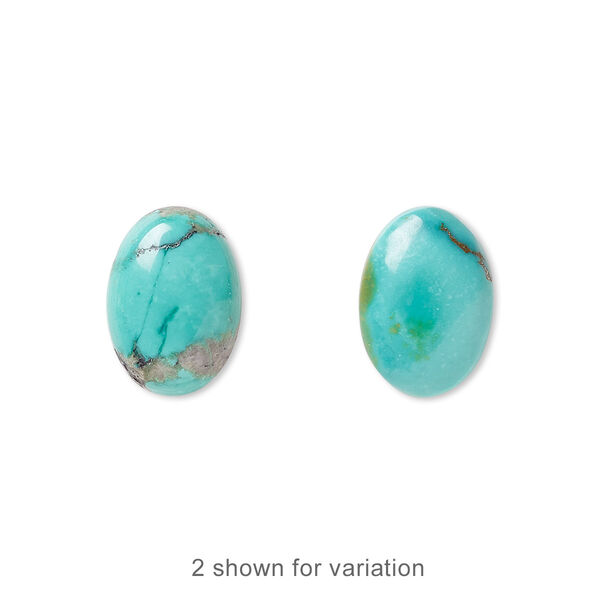 Turquoise 1pkg2, calibrated oval cab 14x10mm image number 0