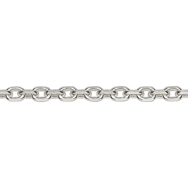 Chain, sterling silver, 3.5mm cable. Sold per 5-foot spool. image number 0