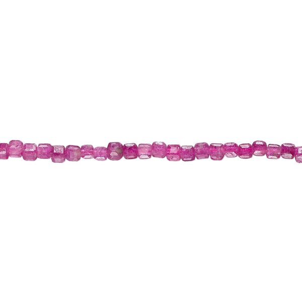 Ruby 1pkg1, faceted cube bead 15.5-16 inch 2-2.5mm image number 0