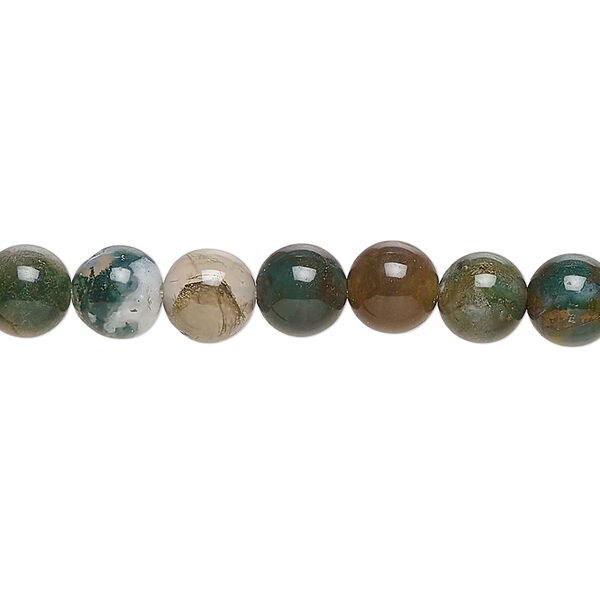 Bead, fancy jasper (natural), 6-8mm round, C grade, Mohs hardness 6-1/2 to 7. Sold per 8-inch strand, approximately 30 beads. image number 0