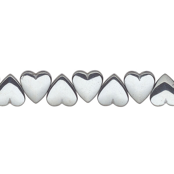 Hemalyke™ 1pkg1, side-drilled heart bead 15.5-16 inch 8mm image number 0