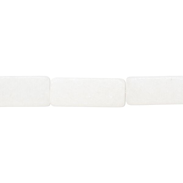 Mountain "jade" 1pkg1, square tube bead natural 15 inch 17x6mm-18x7mm image number 0