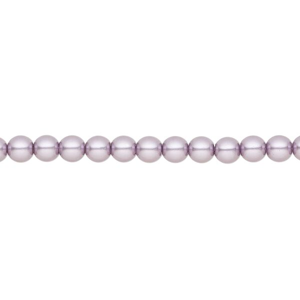 Pearl 600pk lavender, Preciosa Czech crystal 4mm round image number 0