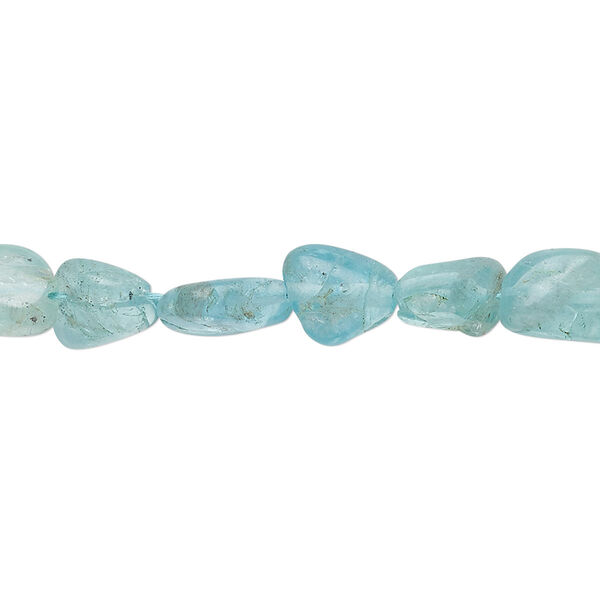 Apatite 1pkg1, nugget bead natural light 13 inch small image number 0