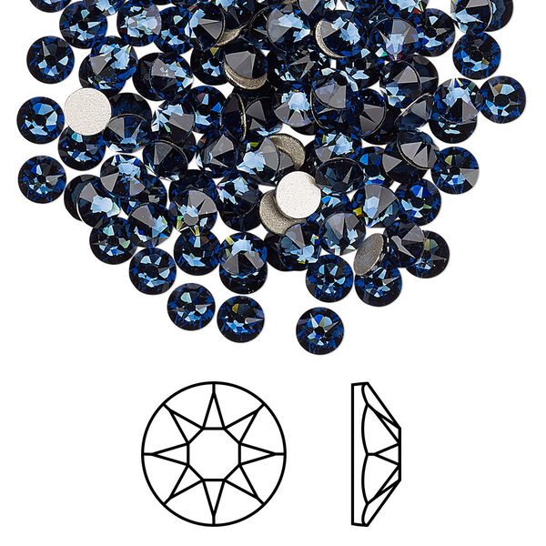 Flat back 1440pk Montana foil back, Swarovski® 3.8-4mm rose round SS16 2088 image number 0