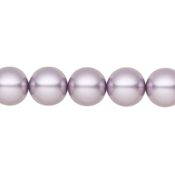 Pearl 10pk lavender, Preciosa Czech crystal 10mm round image number 0
