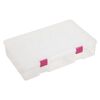 Organizer, Plano® Creative Options, plastic, clear and pink, 14-1/8 x 9 x 3/-1/4 inches. Sold individually. image number 1