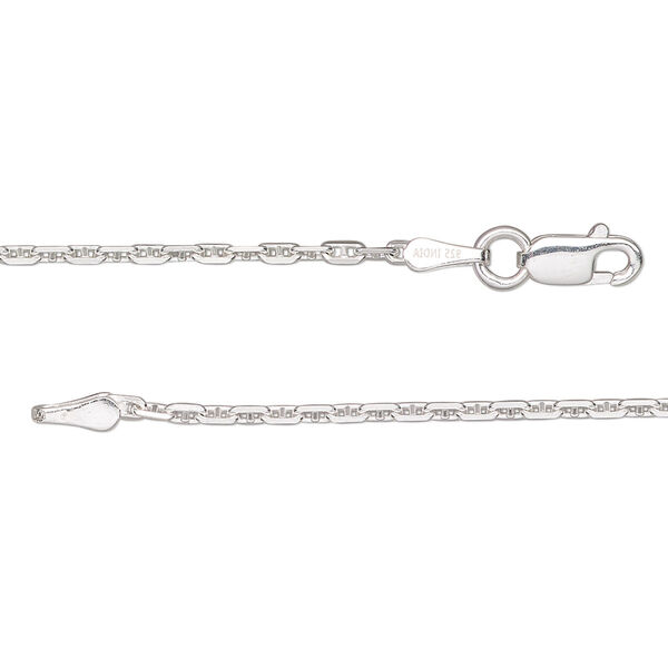 Chain, sterling silver, 1.6mm anchor, 18 inches with lobster claw clasp. Sold individually. image number 0