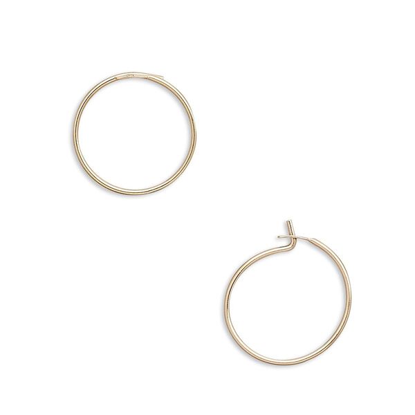 Earring, 14Kt gold-filled, 12.5mm round hoop. Sold per pkg of 5 pairs. image number 0