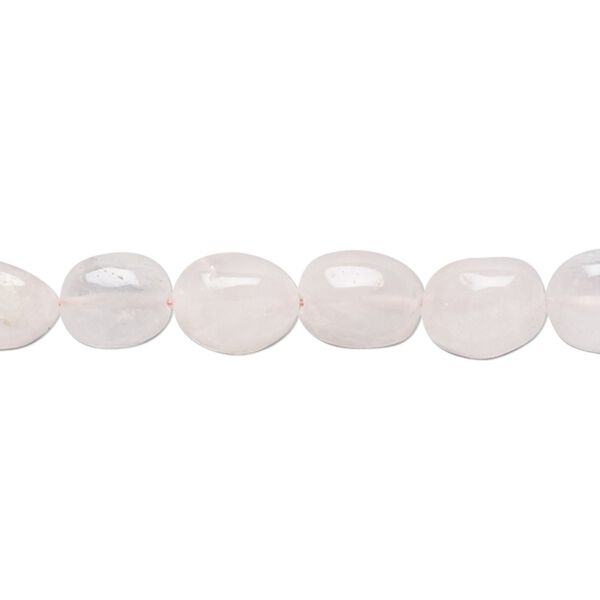 Rose quartz 1pkg1, nugget bead natural 14 inch small image number 0