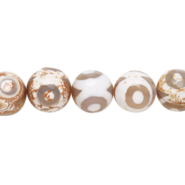 Agate 1pkg1, faceted round bead 8 inch 10mm image number 0