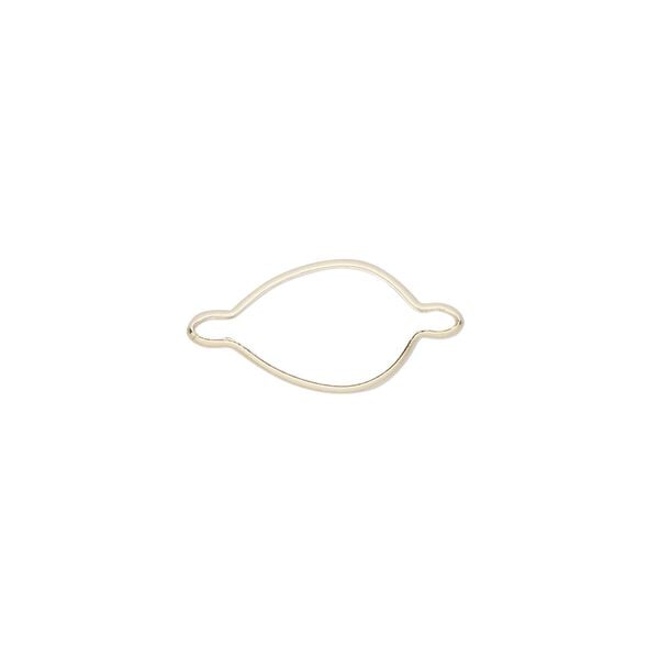Link, Wrap-Tite®, 14Kt gold, 12x8mm pear setting. Sold individually. image number 0