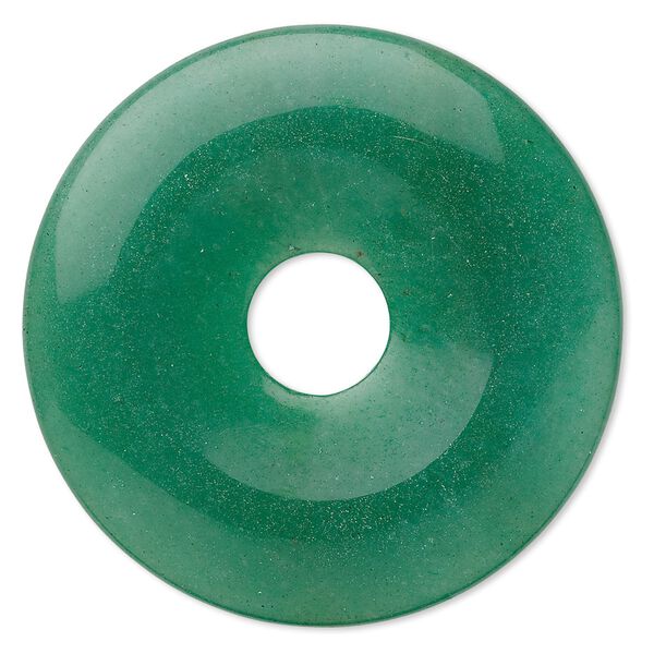 Green aventurine 1pkg1, donut focal natural 50mm image number 0