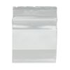 Bag, Tite-Lip™, plastic, clear and white, 1x1-inch top zip with block. Sold per pkg of 100. image number 1