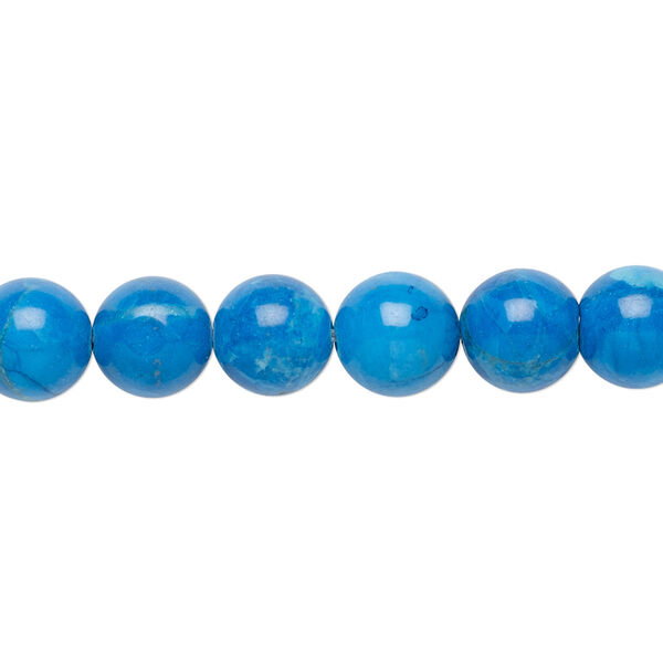Howlite 1pkg1, round bead 15.5-16 inch 8mm image number 0