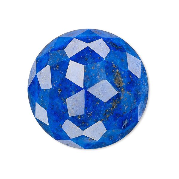 Lapis lazuli 1pkg1, calibrated cube-cut round cab natural 30mm image number 0