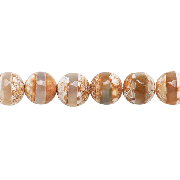 Agate 1pkg1, faceted round bead 8 inch 8mm image number 0