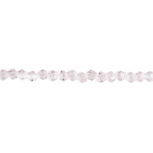 Bead 1pk 16 facets transparent pink, Celestial Crystal® 3mm bicone 15.5-16 inch image number 0