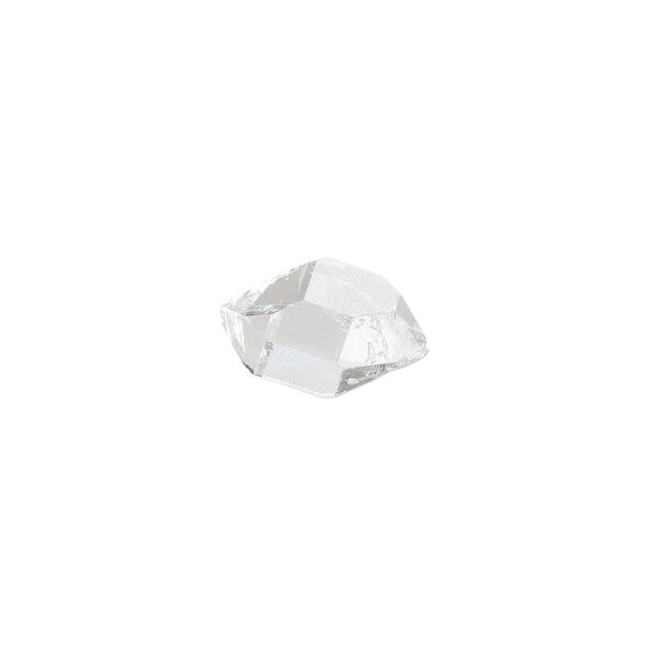 Herkimer diamond (quartz crystal) 1pkg1, hand-cut undrilled faceted double-terminated 18-sided gem natural 11x7mm-14x9mm image number 0