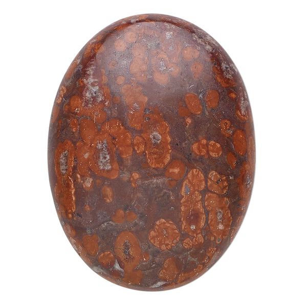 Leopardskin jasper 1pkg1, calibrated oval cab natural 40x30mm image number 0