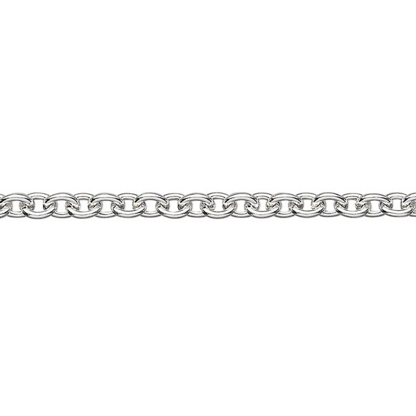 Chain, sterling silver, 3.5mm cable. Sold per pkg of 5 feet. image number 0
