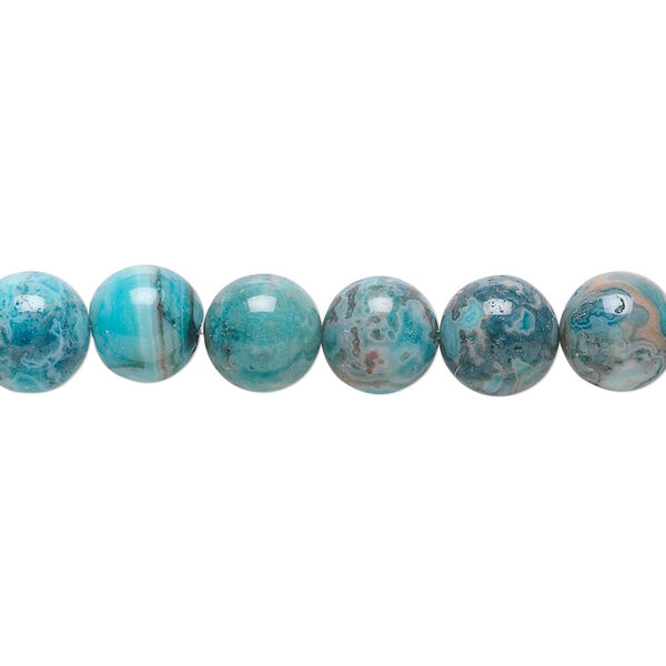 Crazy lace agate 1pkg1, round bead B grade, light to dark 15.5-16 inch 8mm image number 0