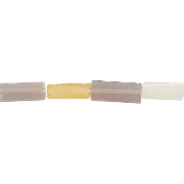 Agate 1pkg1, square tube bead 15 inch 10x4mm-11x4mm image number 0