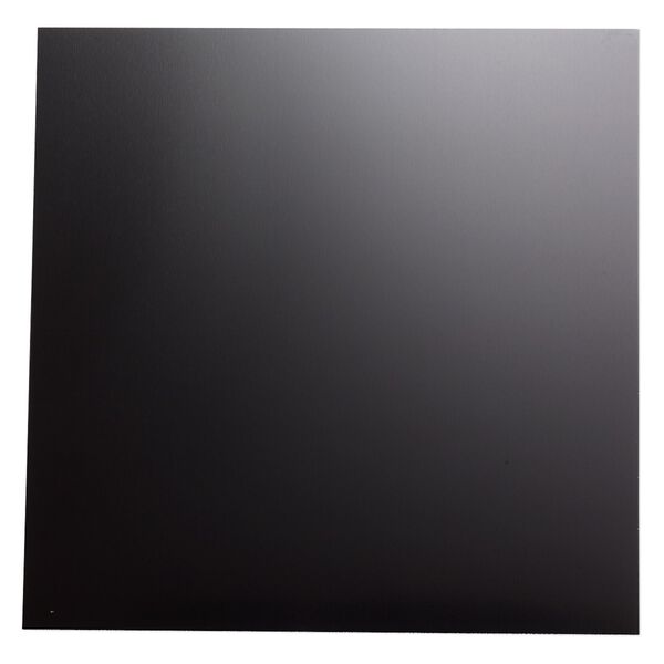 Sheet, anodized aluminum, black, 5-3/4 x 5-3/4 inch square, 20 gauge. Sold individually. image number 0