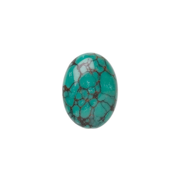 Turquoise 1pkg1, calibrated oval cab B grade, 18x13mm image number 0