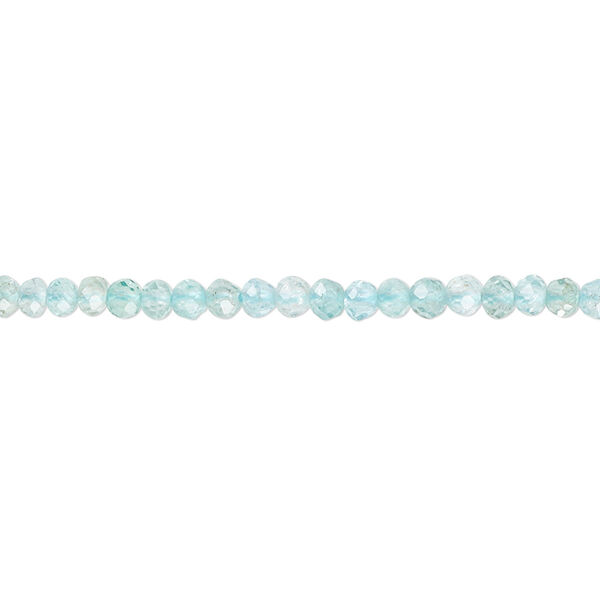 Apatite 1pkg1, faceted rondelle bead natural 15.5-16 inch 3x2mm image number 0