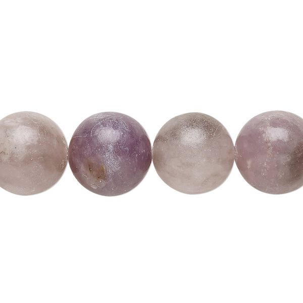 Quartz mix 1pkg1, round bead natural 15.5-16 inch 12mm image number 0