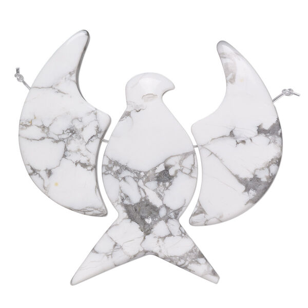Howlite 1pkg3, phoenix focal natural 63x60mm image number 0