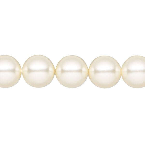Pearl 10pk light creamrose, Preciosa Czech crystal 10mm round image number 0