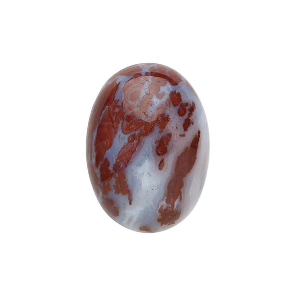 Red lightning agate 1pkg1, non-calibrated oval cab natural 25x18mm image number 0