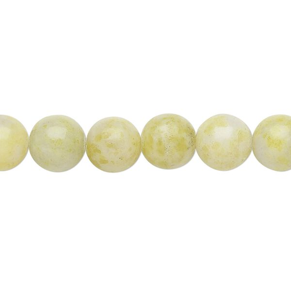 Peridot "jasper" 1pkg1, round bead natural 15.5-16 inch 8mm image number 0