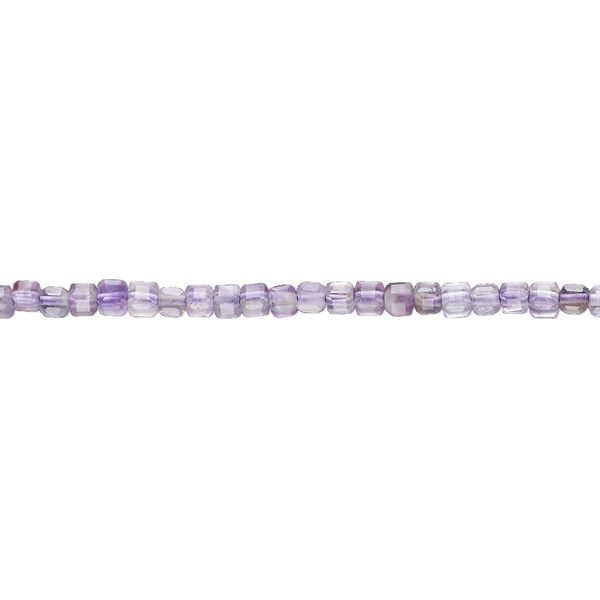 Amethyst 1pkg1, faceted cube bead natural 15.5-16 inch 2 to 2.5mm image number 0