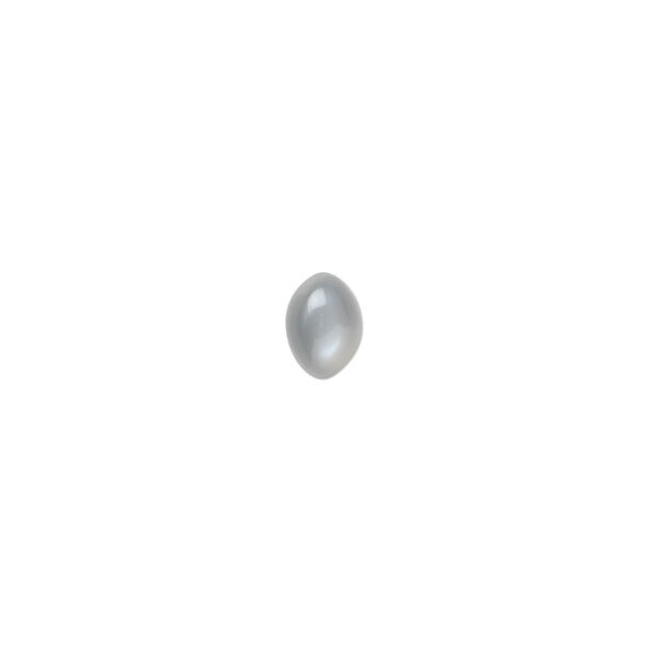 Silver moonstone 1pkg10, hand-cut calibrated oval cab natural B grade, 7x5mm image number 0