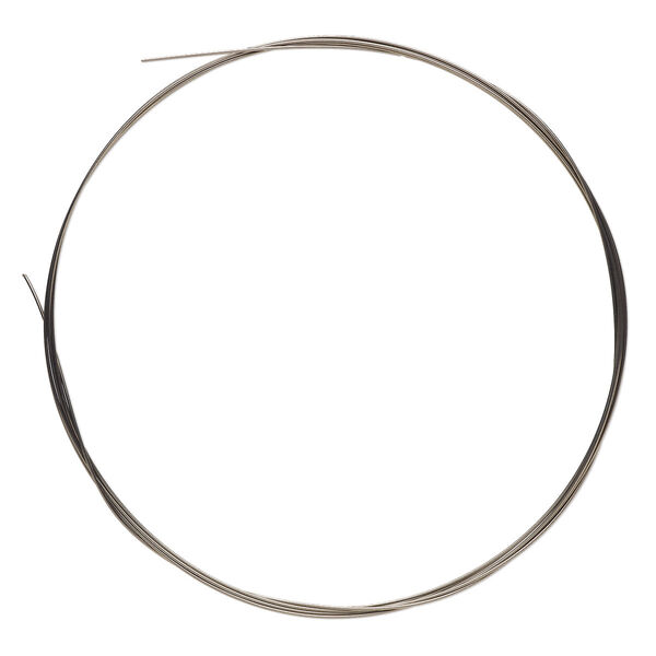 Wire, niobium, natural, half-hard, round, 22 gauge. Sold pkg of 5 feet. image number 0